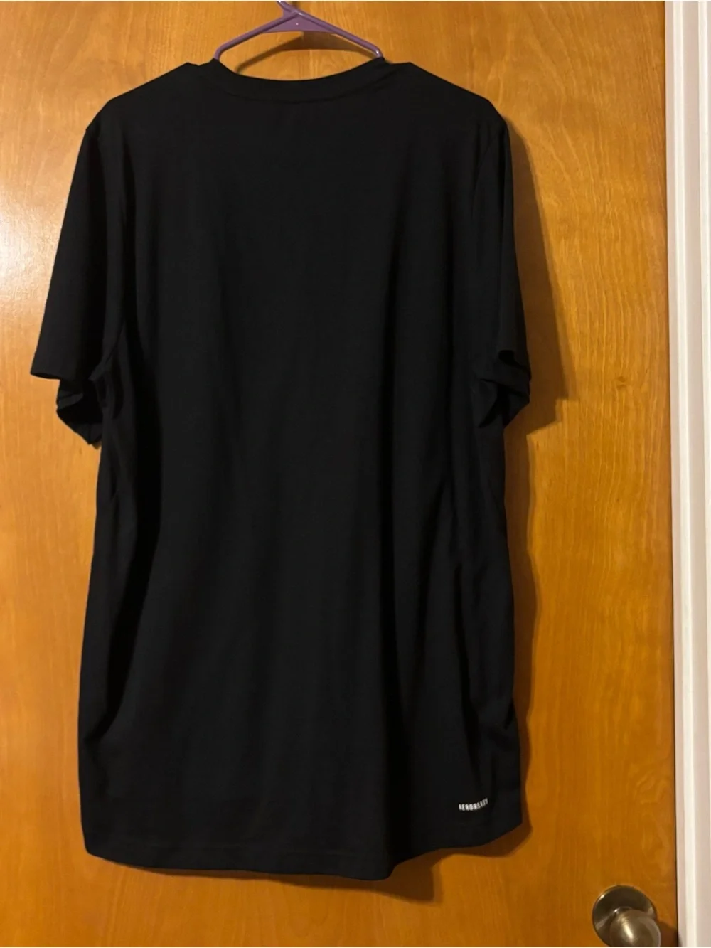 adidas Black Short Sleeve Logo Tee